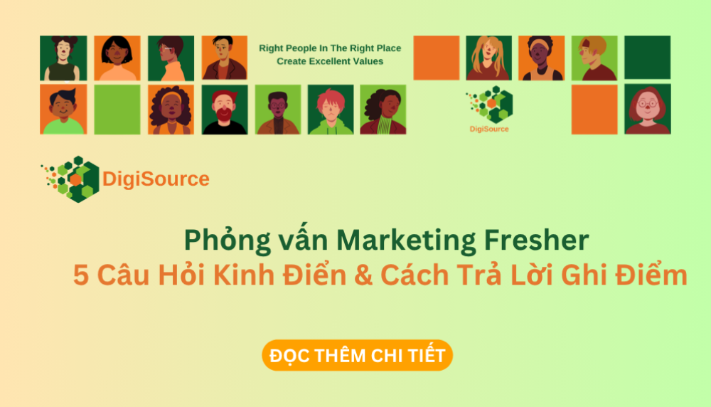 Phỏng vấn Marketing Fresher: 5 Câu Hỏi Kinh Điển & Cách Trả Lời Ghi Điểm