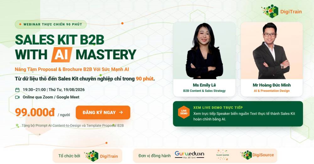 B2B SALES KIT WITH AI – Nâng Tầm Proposal & Brochure B2B Với Sức Mạnh AI