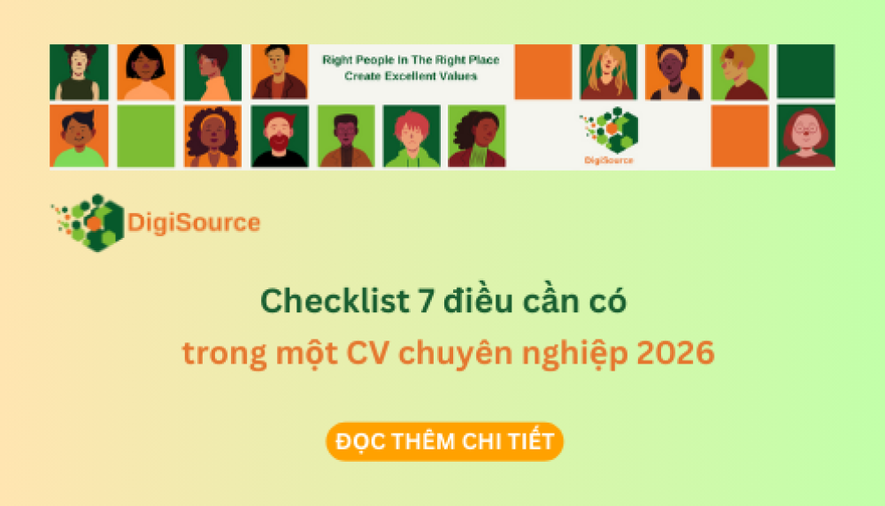 Checklist 7 điều cần có trong một CV chuyên nghiệp 2026