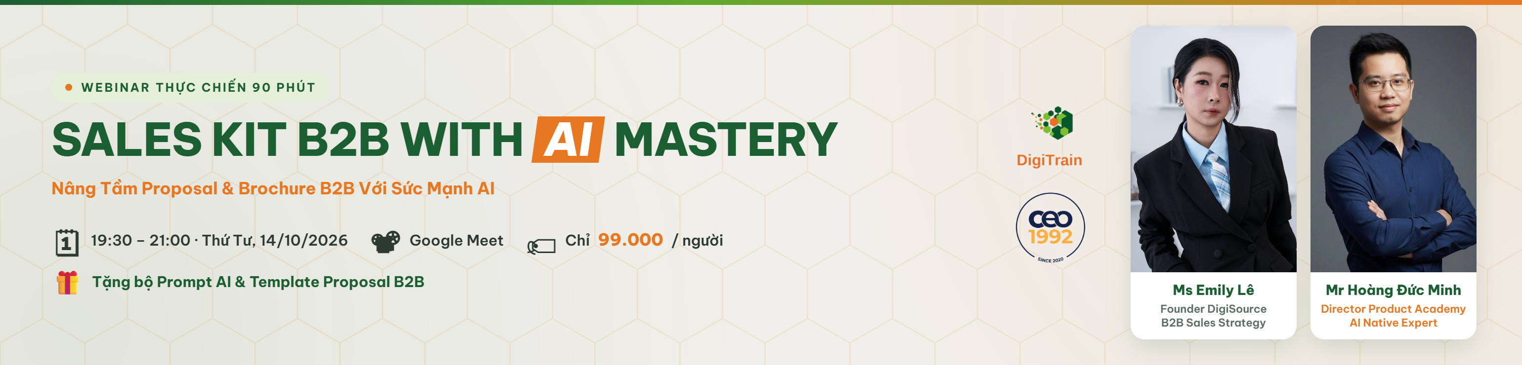 Sales Kit B2B with AI Mastery — Webinar thực chiến 90 phút